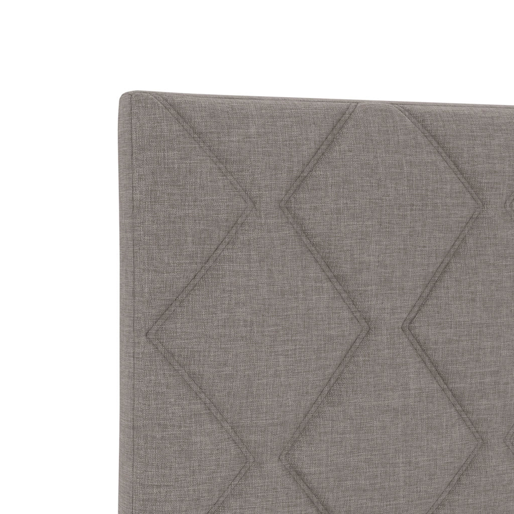 Testiera Design a Blocchi Diamante Tortora 160 cm Tessuto