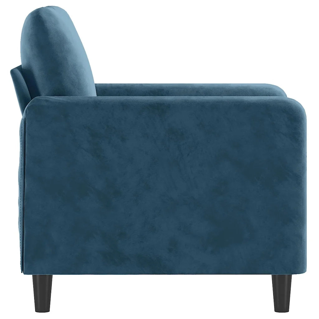 Poltrona Blu 60 cm Velluto 359431