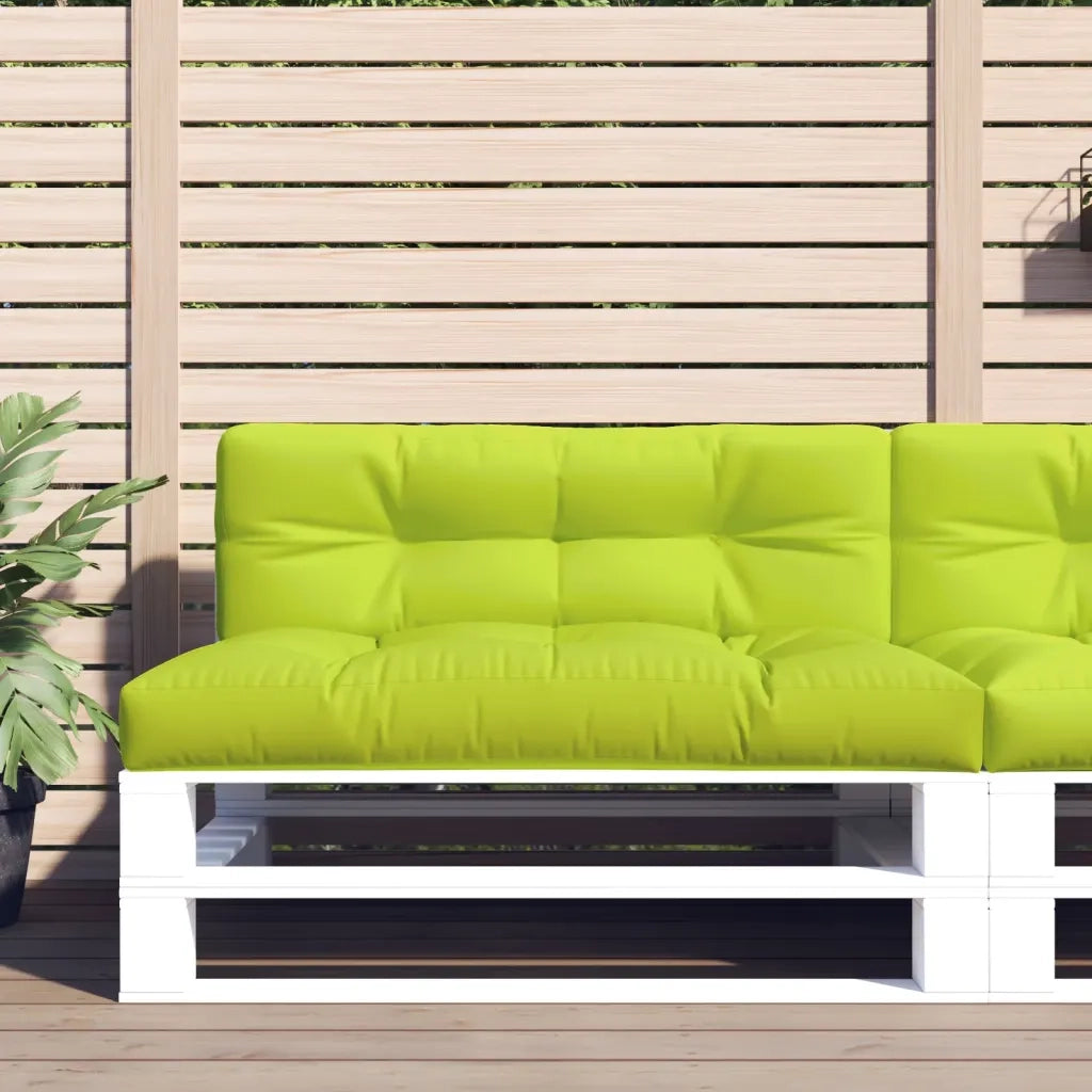Cuscino per pallet | Cuscini per sedie Verde Brillante 120x40x12 cm in Tessuto