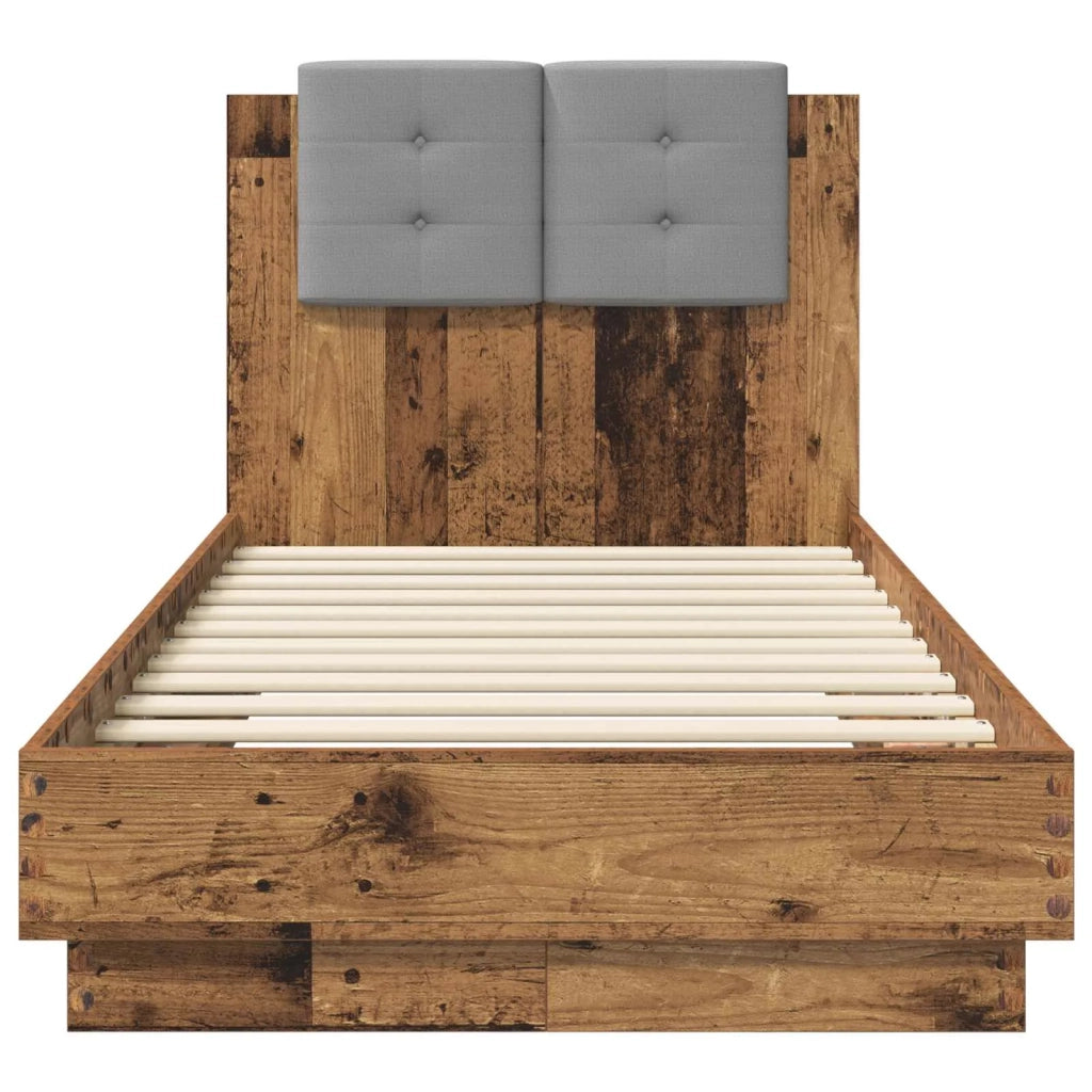 Struttura letto con testata Legno antico 80 x 200 cm 3429576