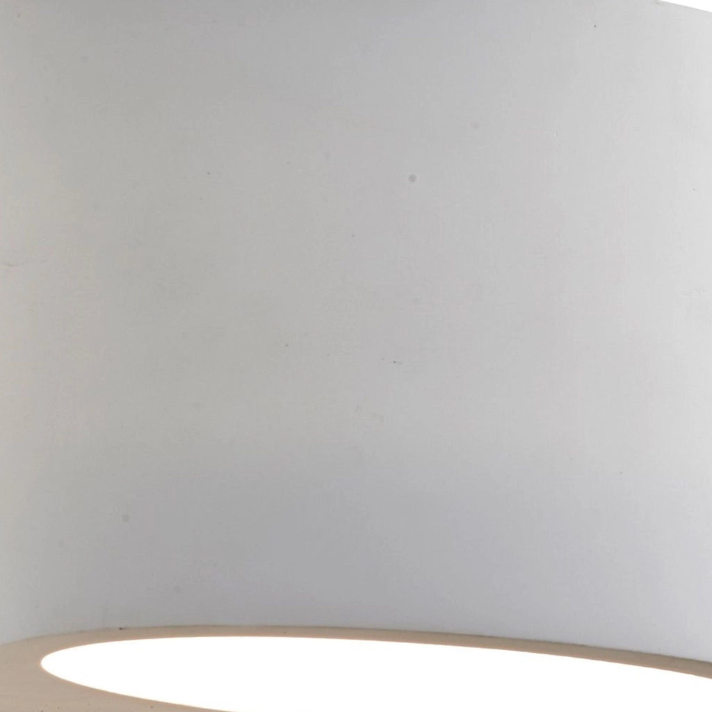 Applique Grande Moderna Malta Gesso Bianco 1 Luce G9