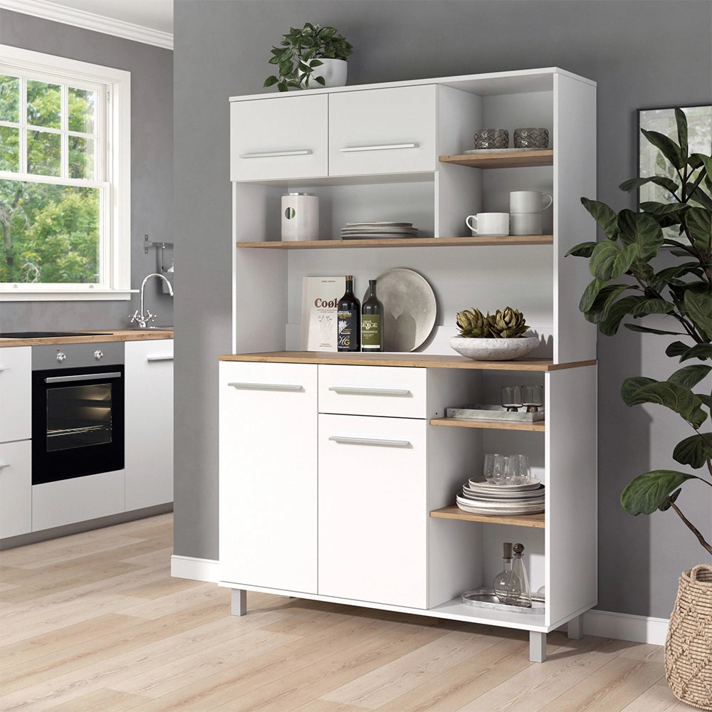 Vicco Buffet da cucina Bianco/Artigiano 120.2 x 40.5 cm