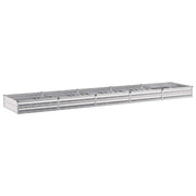 Letto rialzato da giardino Argento 400 x 80 x 24 cm 8006511
