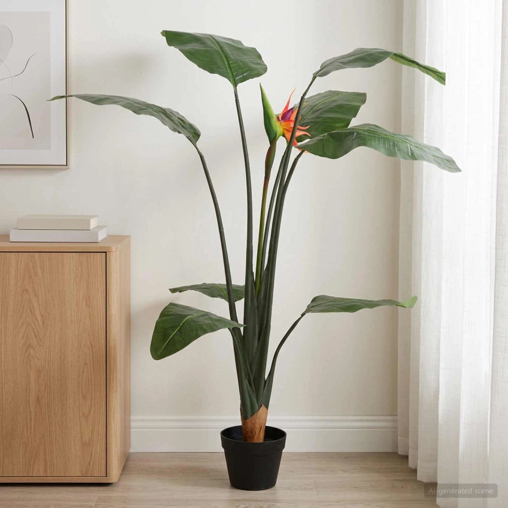 Pianta Artificiale Strelitzia Verde 70 x 18 x 155 cm 42042073