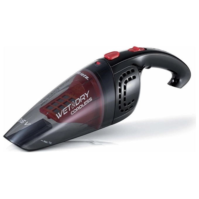Ariete 2474 Wet & Dry cordless - Aspirabriciole e liquidi senza fili - batteria ricaricabile - accessori inclusi - Viola e Nero