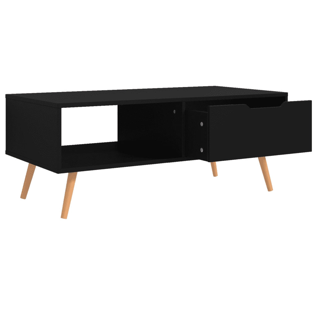 Tavolino da Salotto Nero 100x49,5x43 cm in Legno Multistrato 326787