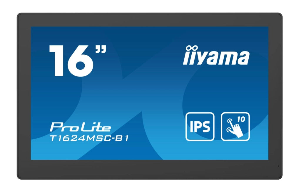 Iiyama t1624msc-b1 monitor pc 39,6 cm (15.6") 1920 x 1080 pixel full hd led touch screen nero