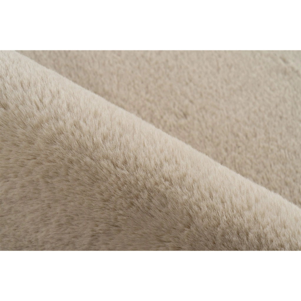 Tappeto da bagno Rabbit Light beige rotondo O 100 cm