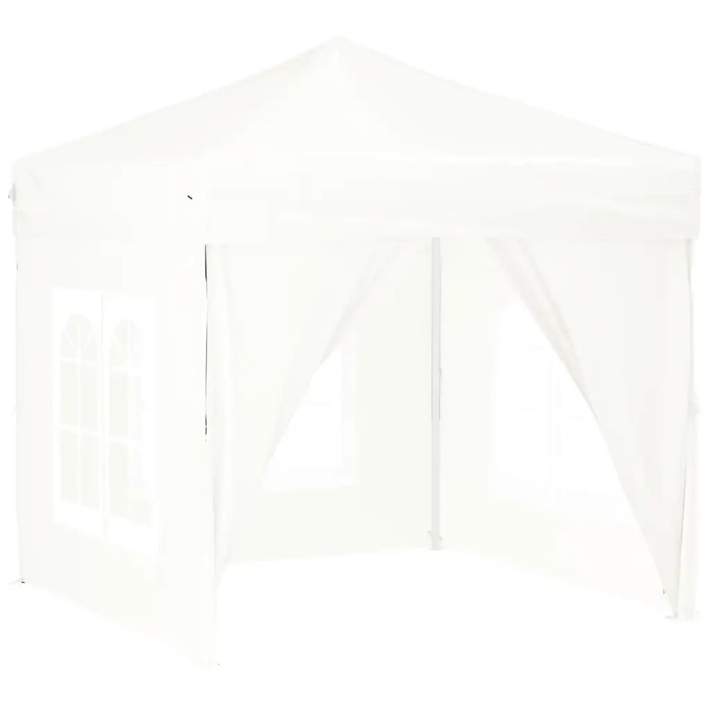 Tenda per Feste Pieghevole con Pareti Laterali Bianco 2x2 m 93503