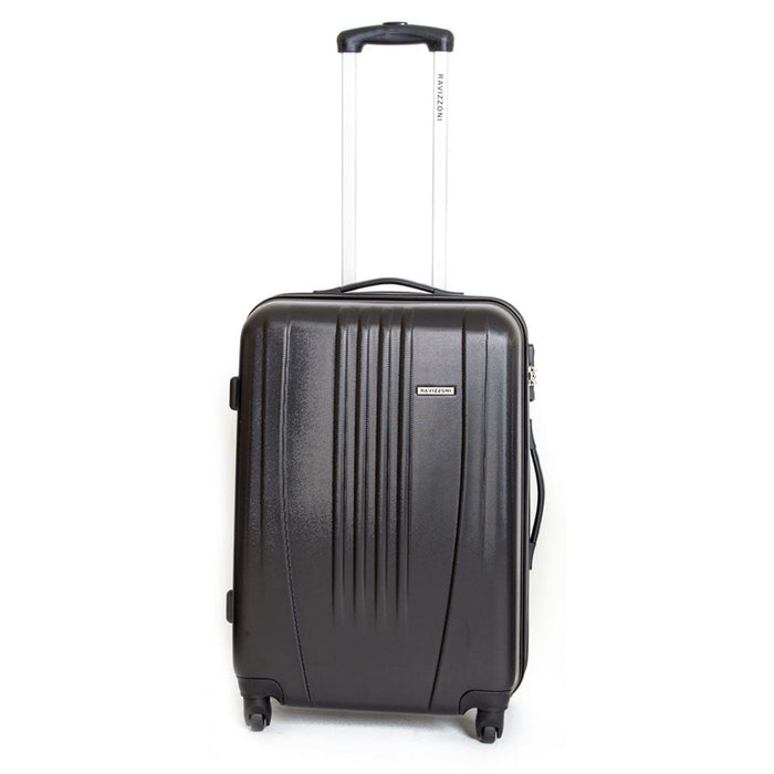 Trolley Valigia Media Rigida in ABS 4 Ruote TSA Ravizzoni Jazz Nero