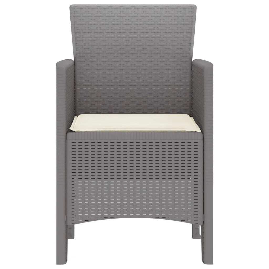 Sedia da Giardino 2 pcs Grigio chiaro 53 x 49 x 85 cm 847467