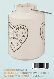 Lanterna Porcacandela sweet home round 14 cm