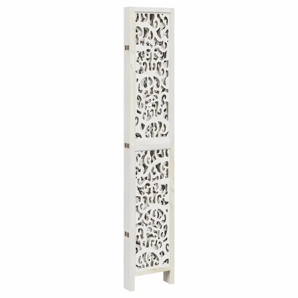 Divisorio Ambienti | Divider per stanze | Paravento 6Pannelli Bianco Legno Massello di Paulownia