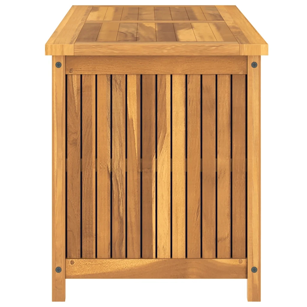 Cassa da Giardino 114x50x58 cm in Legno Massello di Teak CFW7606021