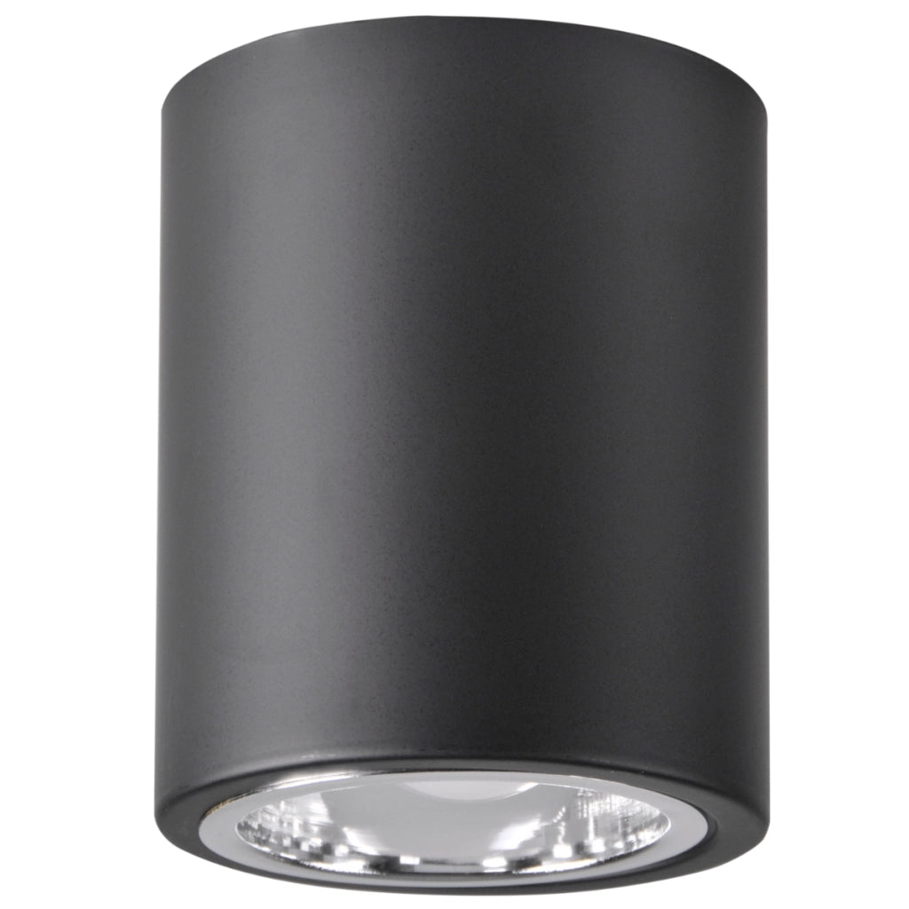 Faretto da soffitto tondo nero metallo E27 Polux Jupiter