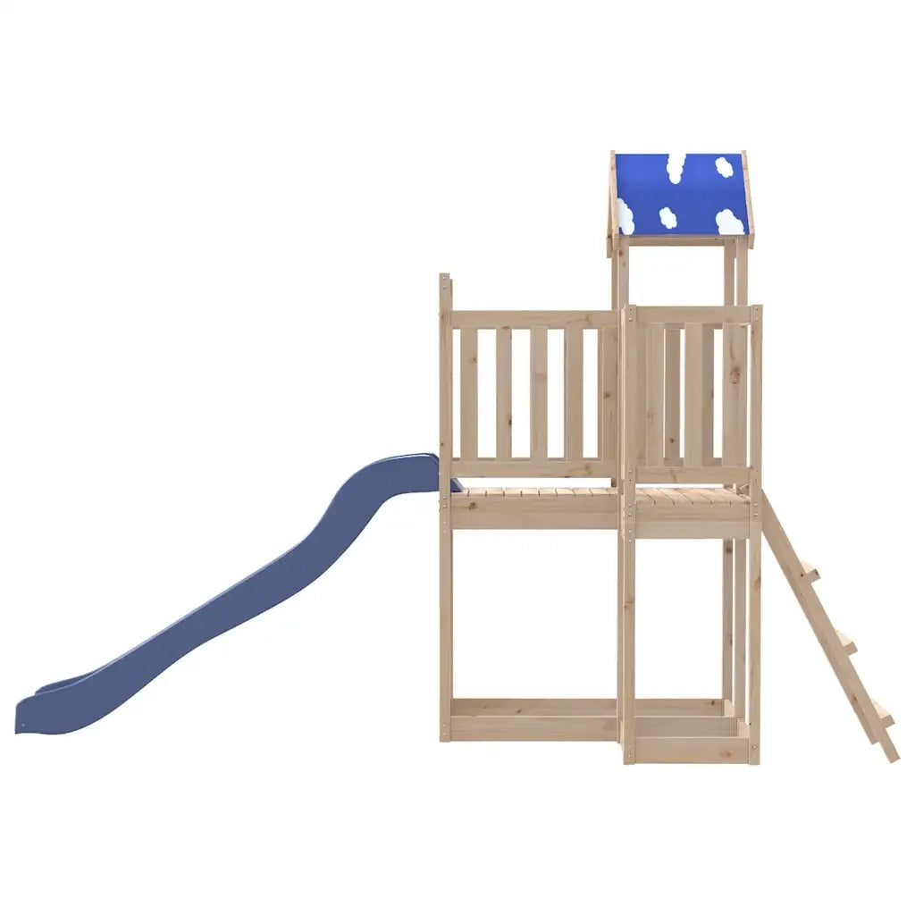 Set da Gioco da Esterno in Legno Massello di Pino CFW1086593