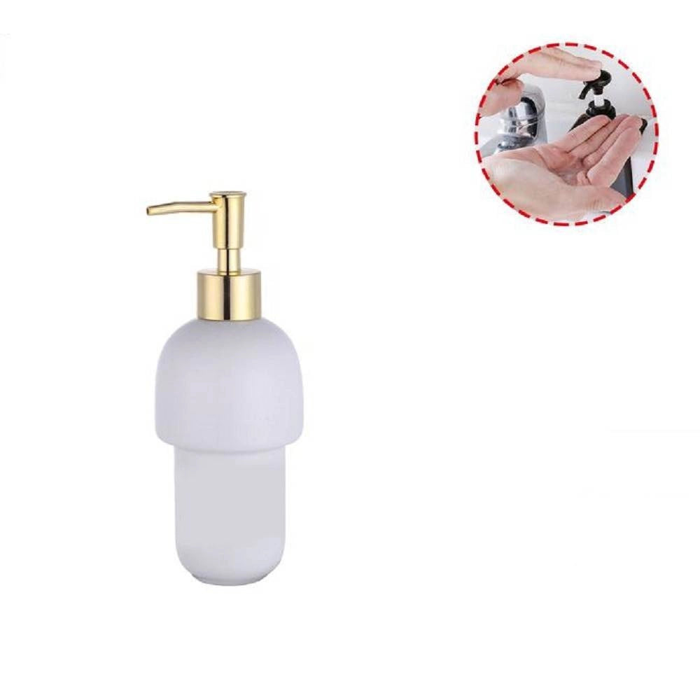 Trade Shop - Dispenser Porta Sapone Liquido Per Attacco A Muro Ricambio Accessori Bagno 59342 -