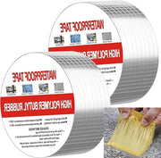 Tappeto Bituminoso Idrorepellente Autoadesivo 5 cm x 5 m - Tappeto di Sigillatura per Fessure di Copertura e Danni di Superficie - Resistente al Calore - Esterno e Interno - (5 x 5)