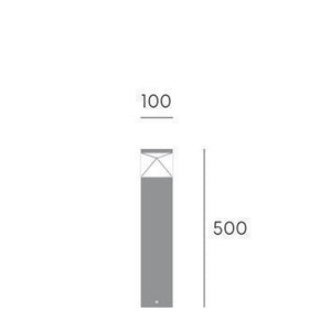 Paletto Basso Moderno Diamond Alluminio Grafite E Termoplastica 12W Led 4000K