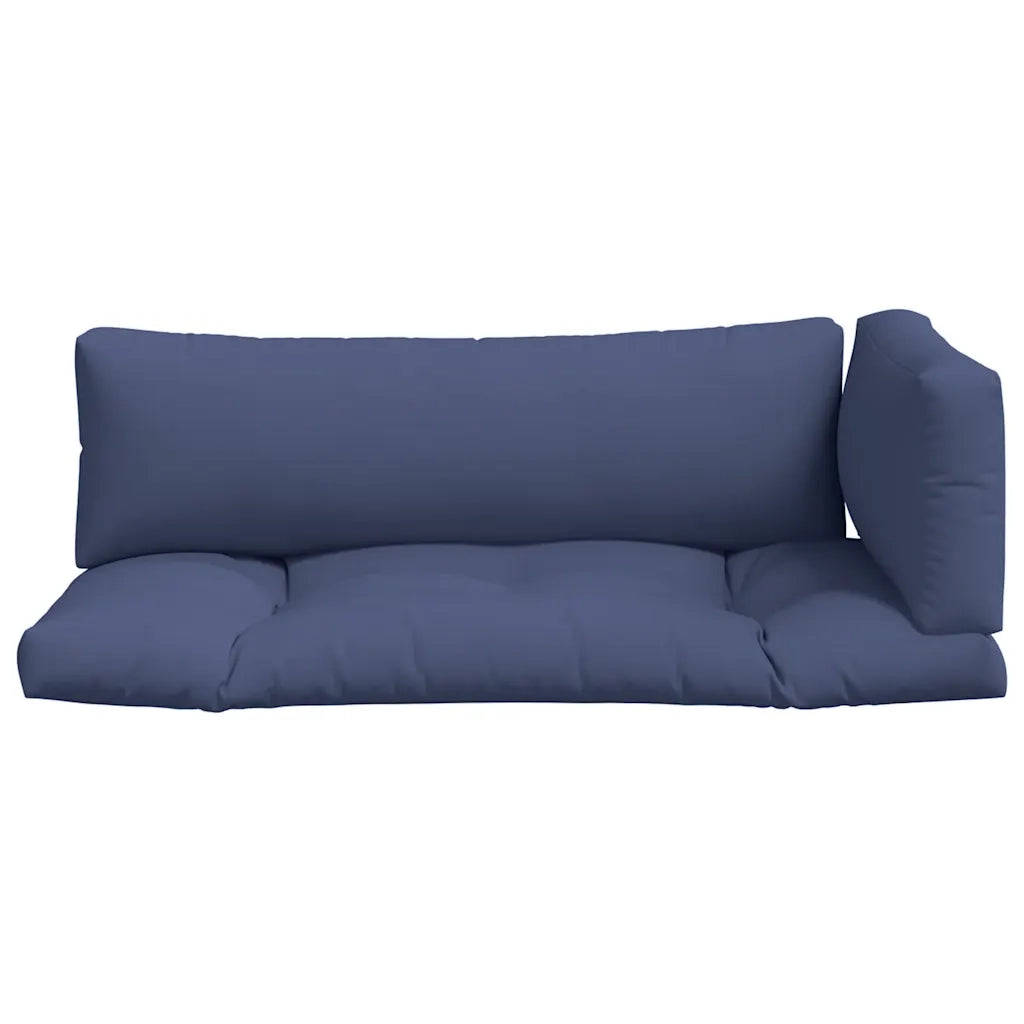 Cuscini per Pallet 3 pz Blu Marino in Tessuto Oxford