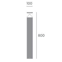 Paletto Alto Moderno Diamond Alluminio Grafite E Termoplastica 12W Led 4000K