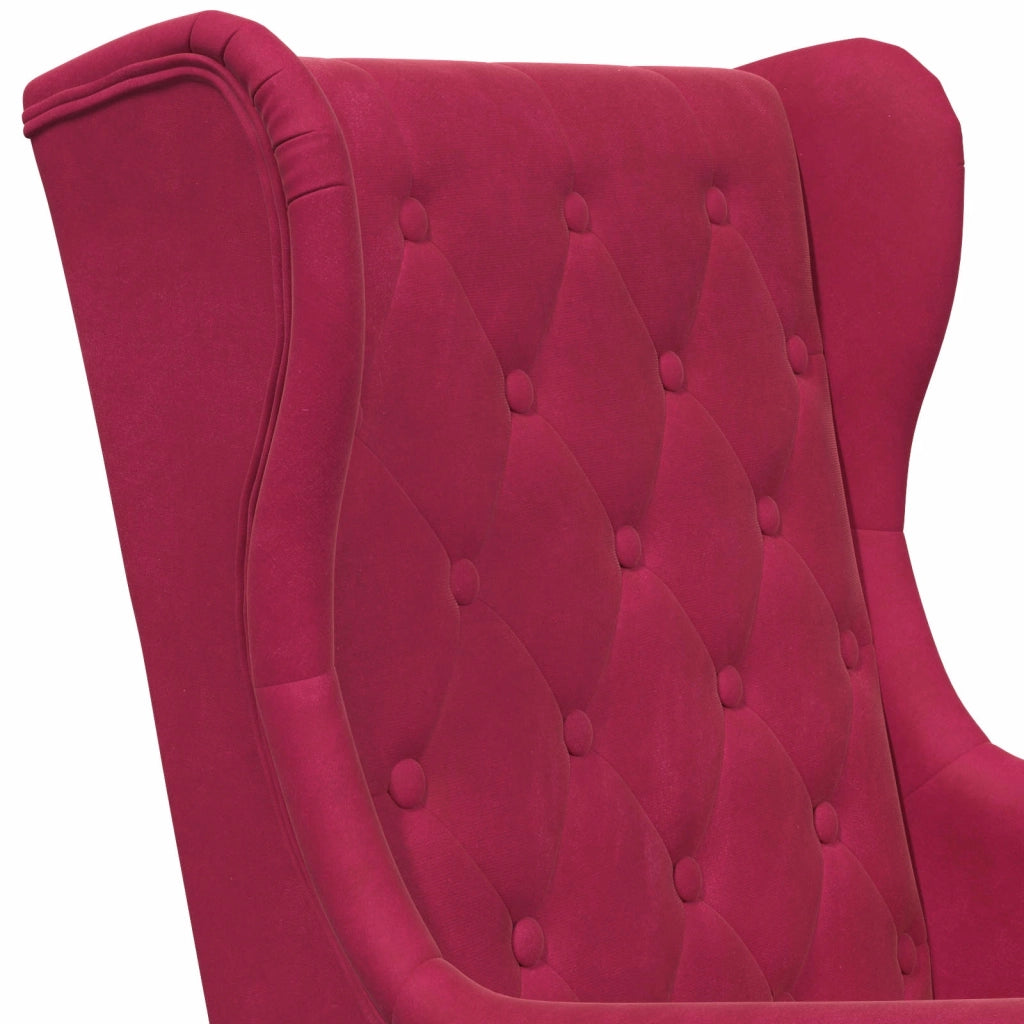 Poltrona | Sedia Relax Rosso Vino Velluto