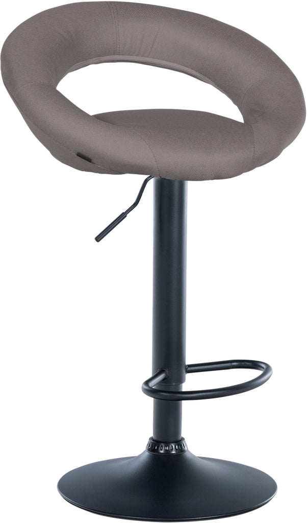Barhocker Olinda Stoff schwarz