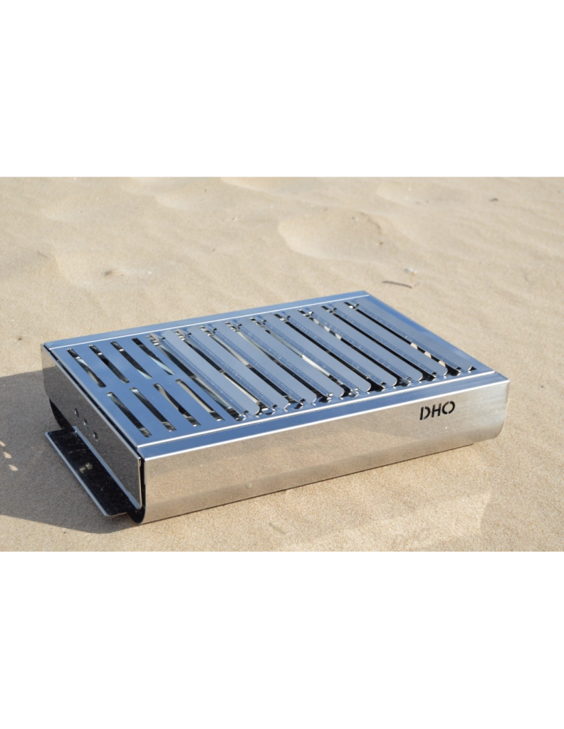 Barbecue portatile compatto a carbone TRENDY in acciaio inox