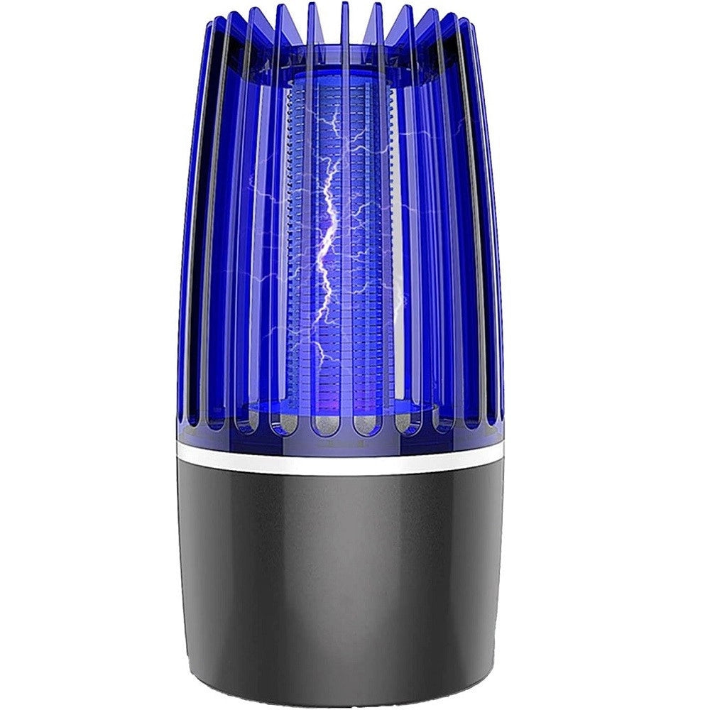 Trade Shop - Antizanzare Elettrica Fotocatalitico 360° Portatile Luce Viola Alimentatore Usb -