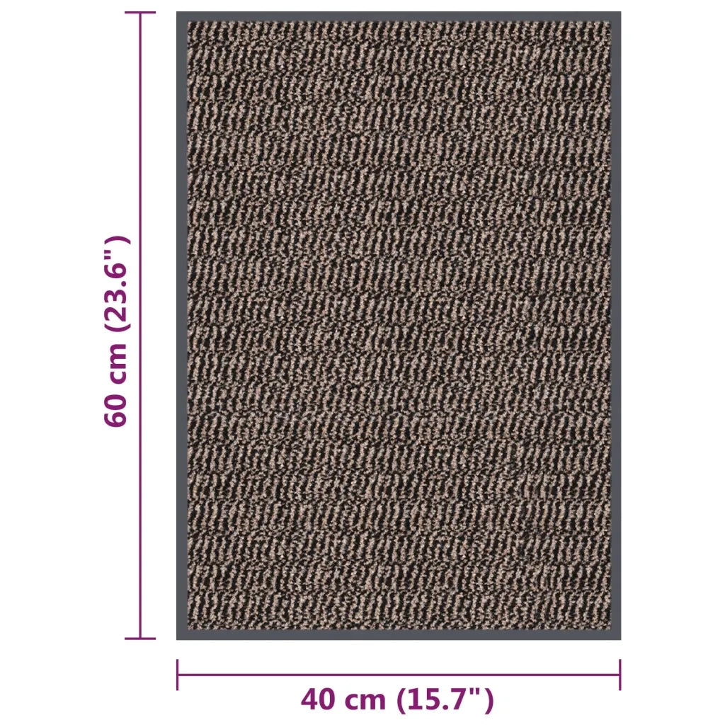 Zerbino Trapuntato 40x60 cm Marrone Scuro cod mxl 67494