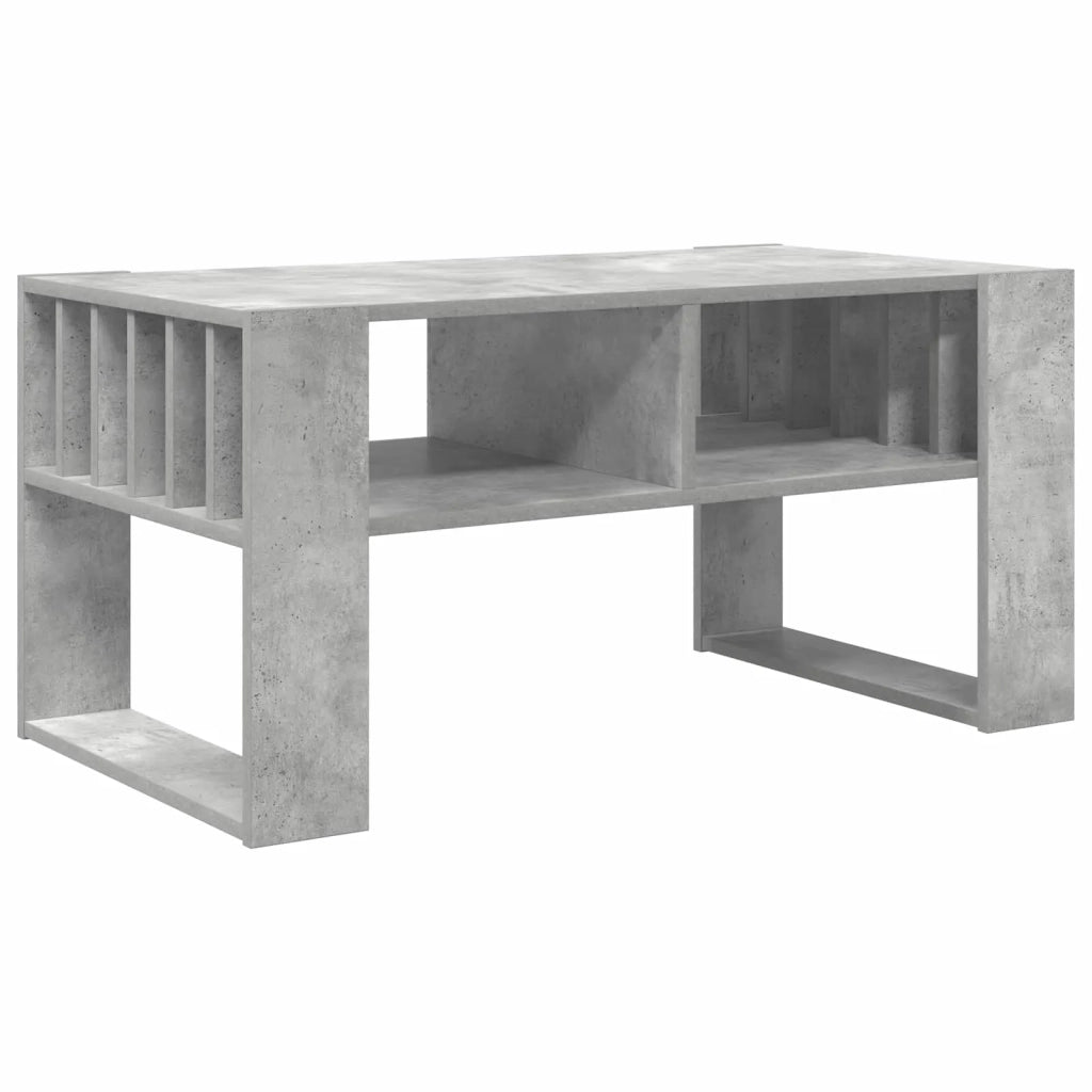 Tavolino da salotto Grigio cemento 92 x 49,5 x 45 cm 8000111