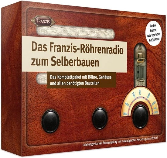 Kit radio in legno - kit elettronico da assemblare senza saldatura - dimensioni 13,5 x 19,2 cm