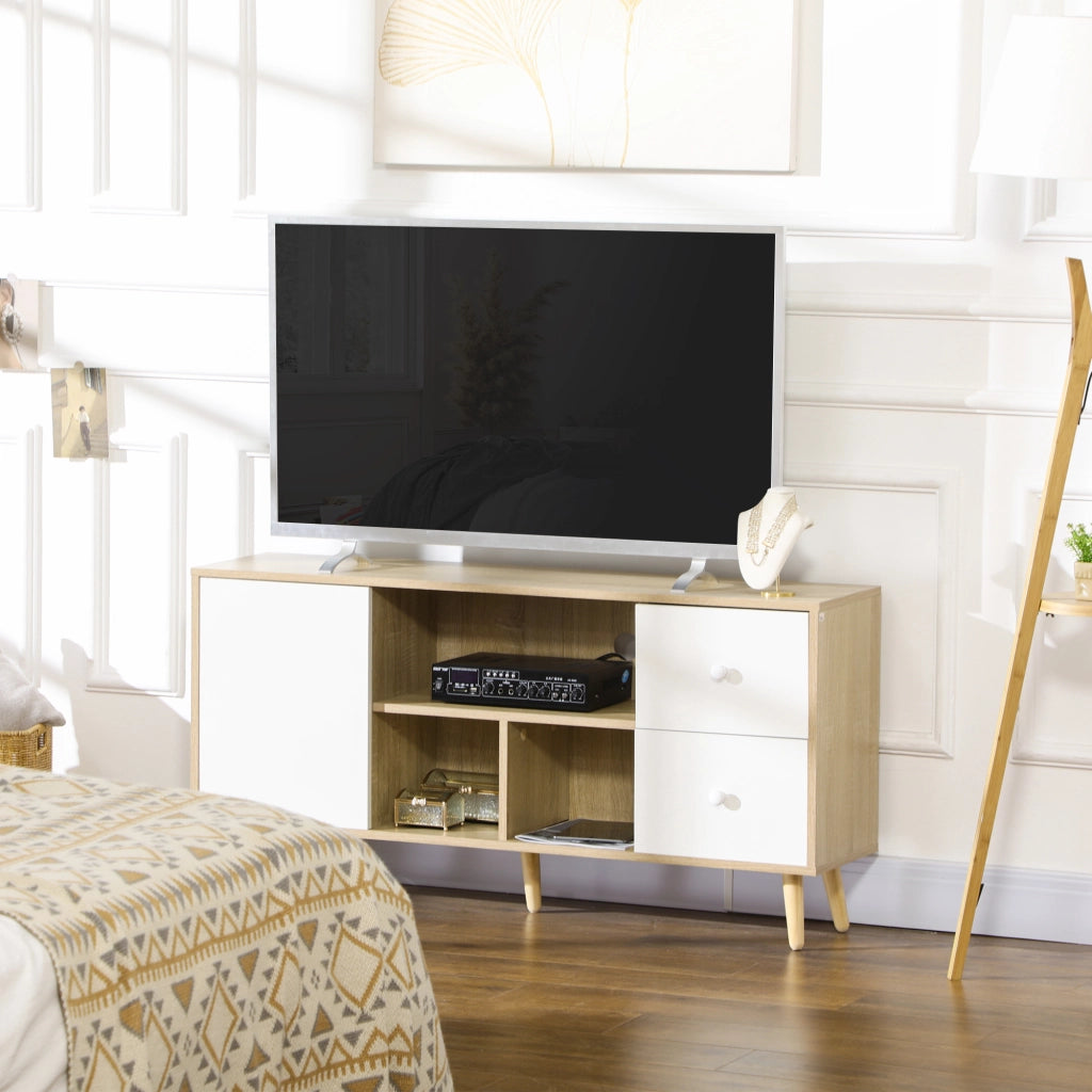 Mobile TV in legno massello per televisori fino a 45 pollici ¨C zephmum ¨C 120x30x60 cm