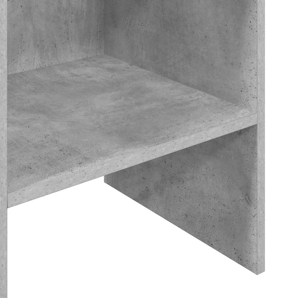 Libreria-Scaffale per Libri-Mobile di Stoccaggio Grigio Cemento 40x35x180 cm in Legno Multistrato 341953