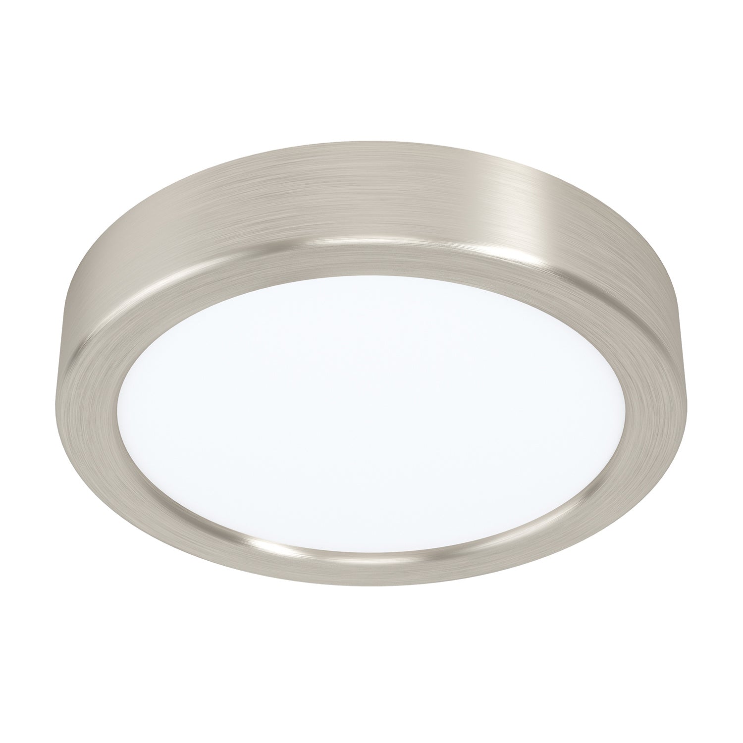 Plafoniera Moderna Fueva 5 Acciaio Nichel Satinato Led Integrato 11W Ip20
