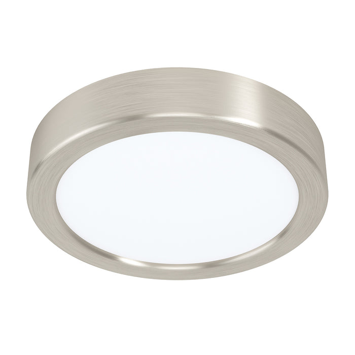 Plafoniera Moderna Fueva 5 Acciaio Nichel Satinato Led Integrato 11W Ip20