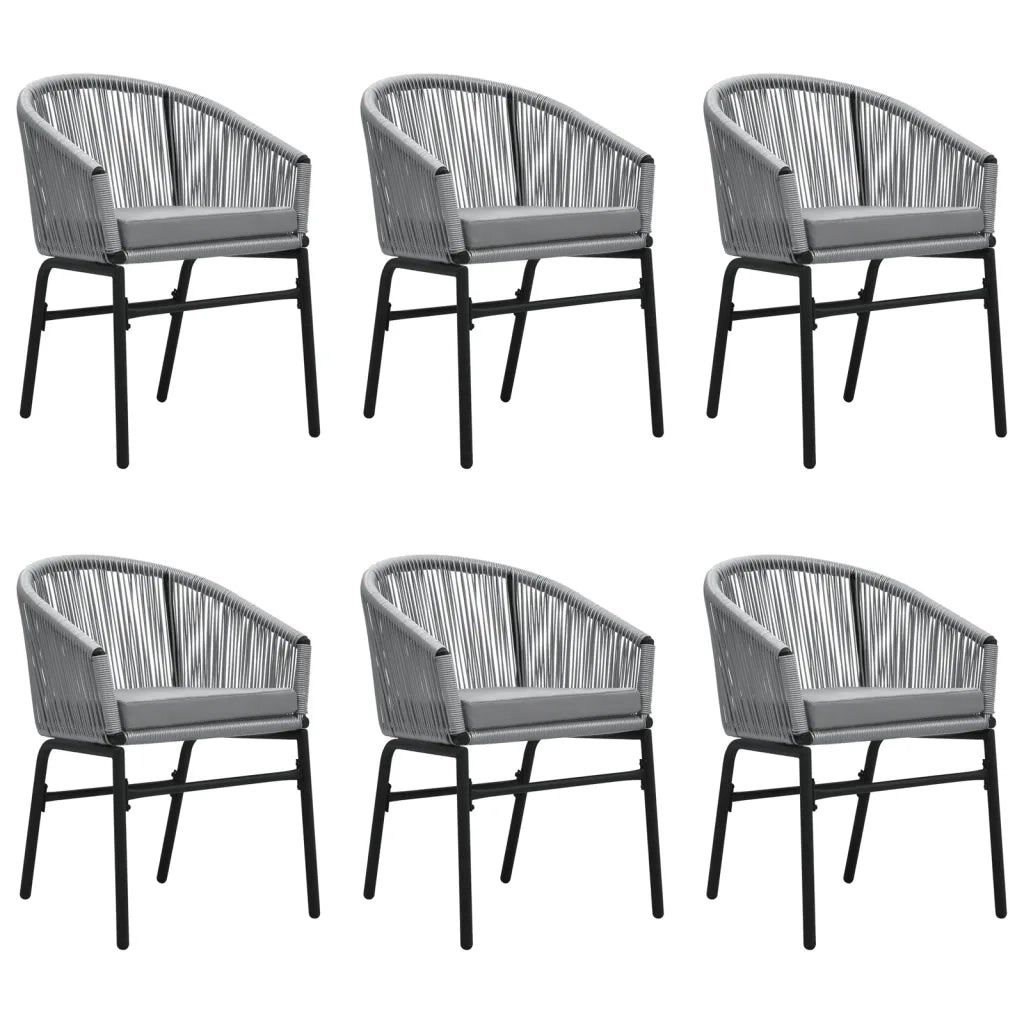 Set Mobili da Pranzo per Giardino 7 pz Antracite cod mxl 39386