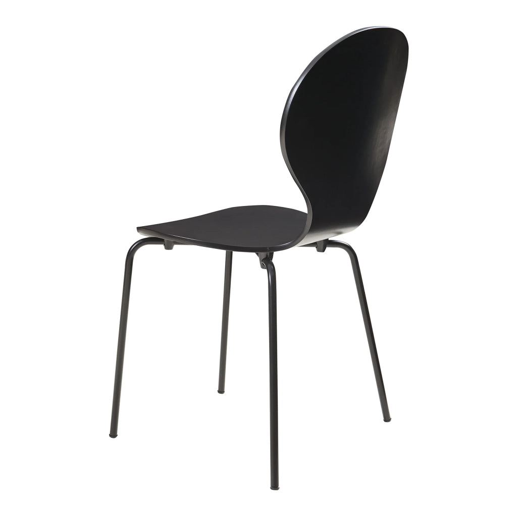 Set di 4 sedie da pranzo 85 x 48 x 50 cm design moderno robuste nere 03_0009820