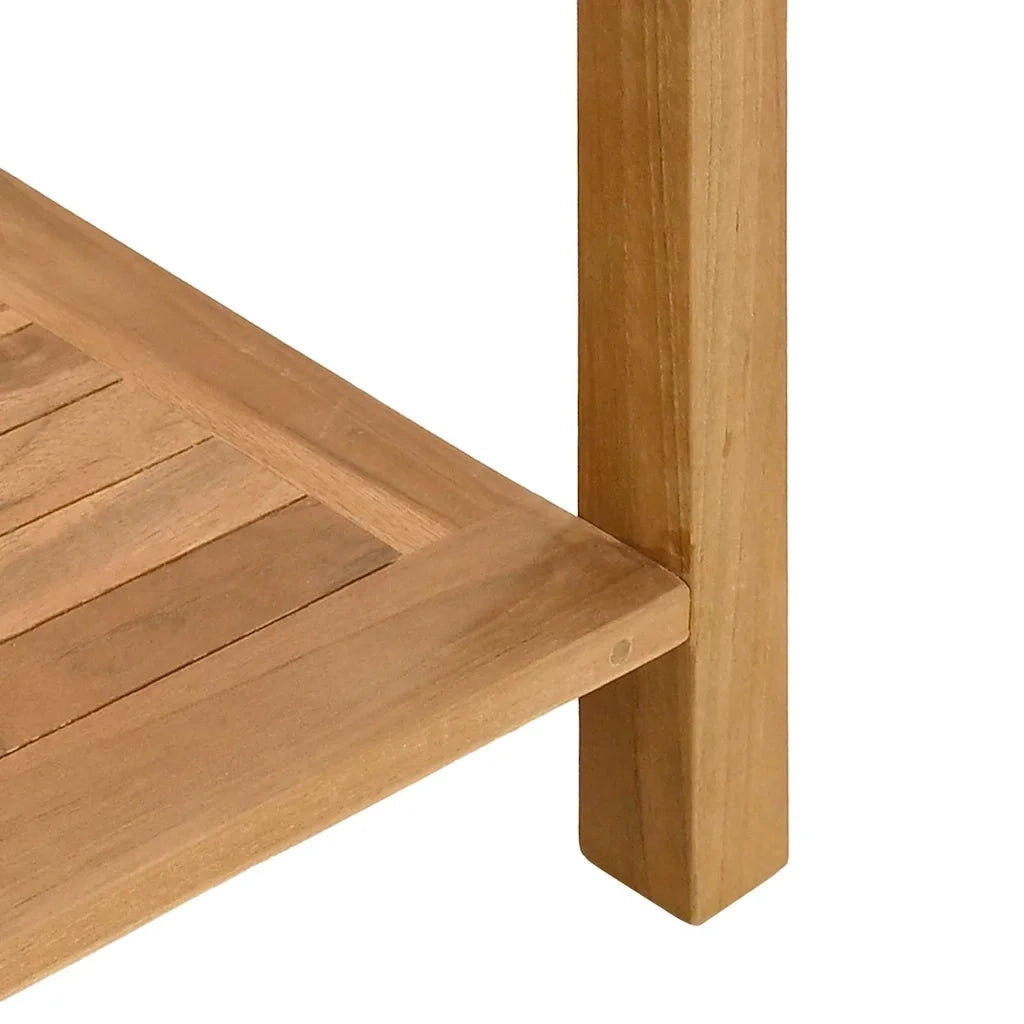 Tavolo consolle Marrone 110 x 40 x 75 cm Legno di teak solido 42002312