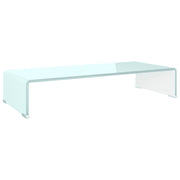 Supporto TV | Armadietto TV | Mobile Porta TV / Rialzo Monitor in Vetro Verde 70x30x13 cm