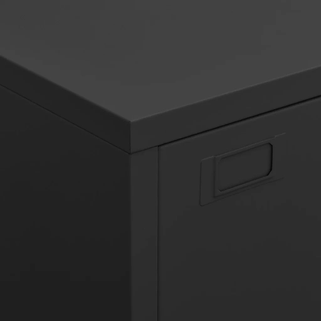 Armadio Classificatore Industriale Nero 75x40x115 cm in Metallo 339628