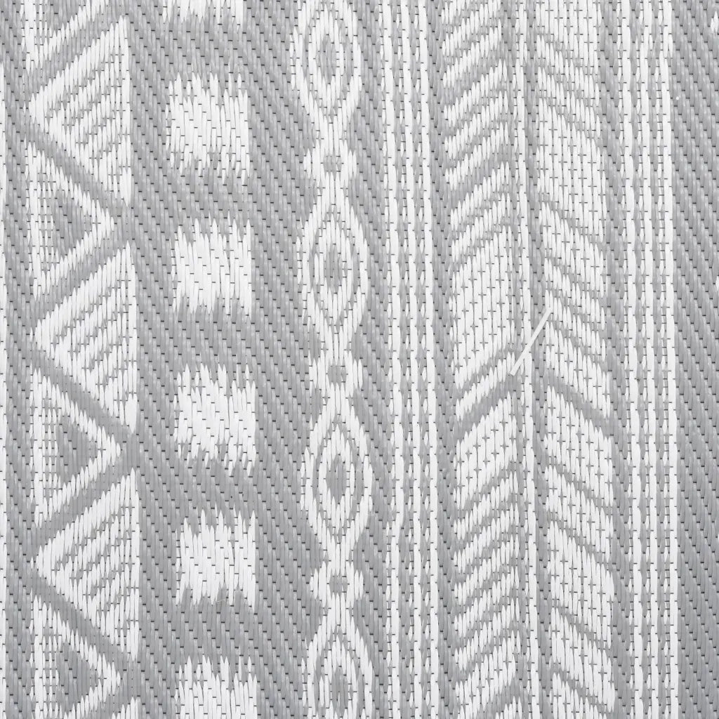 Tappeto da Esterno ARAKIL Grigio 140x200 cm in PP 316971