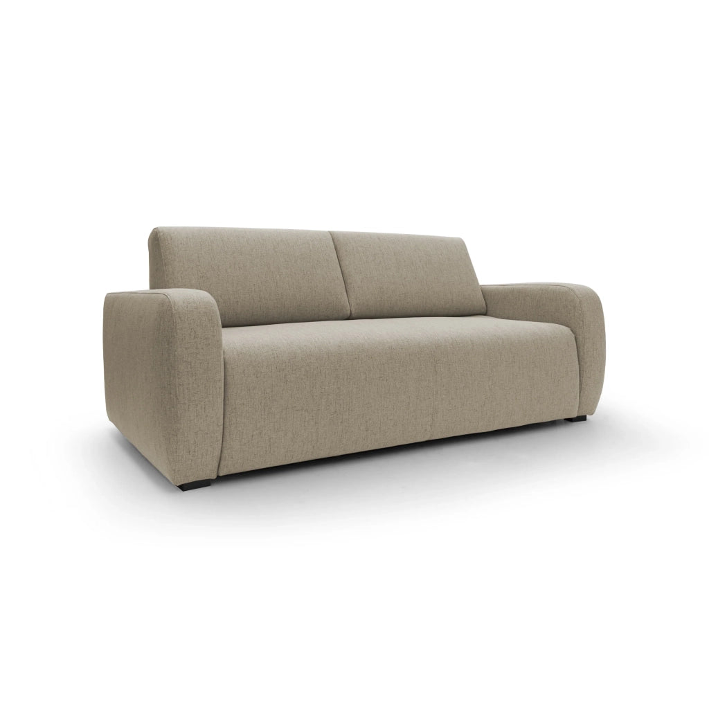 Duna Divano letto matrimoniale con materasso 20 cm in tessuto impermeabile T03 195 cm (mat. 140x197) marrone