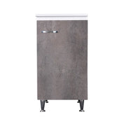 Base 45x50 anta corten grigio maniglia sinistra