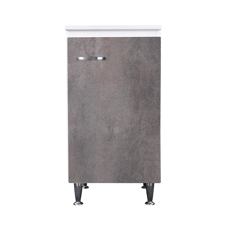Base 45x50 anta corten grigio maniglia sinistra