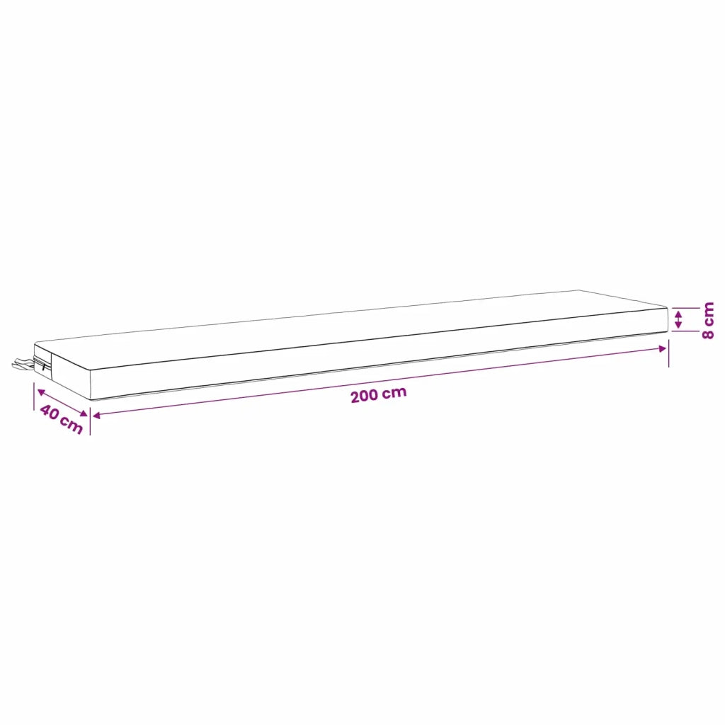 Cuscini per Panchina a 2 Pezzi SOEST 2 pz 100% Poliestere 950113