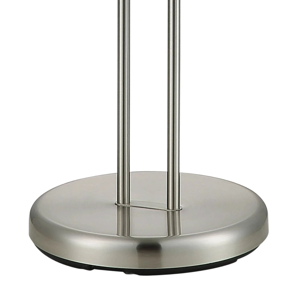 LÚZETE - LAMPADA DA TERRA LED ARTEMIS 19W+5W 3000K USB NICKEL