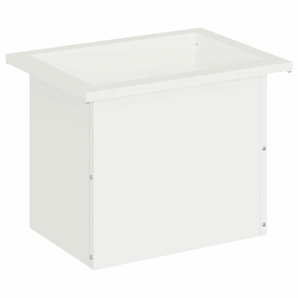 Fioriera da giardino con LED Bianco 30 x 40 x 30 cm Acciaio 8008072