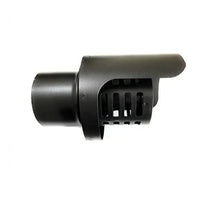 Cappello terminale orizzontale a griglia acciaio inox verniciato nero per stufe a pellet BRICOQUI 80