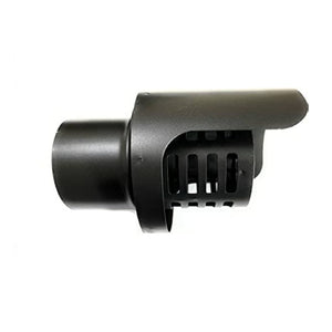 Cappello terminale orizzontale a griglia acciaio inox verniciato nero per stufe a pellet BRICOQUI 80